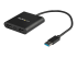 StarTech.com USB 3.0 to Dual HDMI Adapter, 1x 4K 30Hz & 1x 1080p, External Video & Graphics Card, USB Type-A to HDMI Dual Monitor Display Adapter Dongle, Supports Windows Only, Black - Højre vinkel
