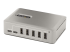 StarTech.com 10-Port USB-C Hub, 8x USB-A + 2x USB-C, Self-Powered w/ 65W Power Supply, USB 3.1 10Gbps Hub w/ BC1.2 Charging, Desktop/Laptop USB Hub with 3ft Locking USB-IF Certified Cable - Højre vinkel
