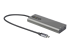 StarTech.com USB C Multiport Adapter, USB-C to HDMI or Mini DisplayPort 4K 60Hz, 100W Power Delivery Pass-Through, 4-Port 10Gbps USB Hub, USB Type-C Mini Dock, 12"/30cm Long Attached Cable - Top