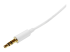 StarTech.com 1m White Slim 3.5mm Stereo Audio Cable - Nærbillede