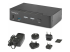 StarTech.com 2-Port DisplayPort KVM Switch, 8K 60Hz / 4K 144Hz, Single Display, DP 1.4, 2x USB 3.0 Ports, 4x USB 2.0 HID Ports, Push-Button & Hotkey Switching, TAA Compliant - Højre vinkel