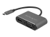 StarTech.com USB-C to VGA and HDMI Adapter - Højre vinkel