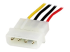 StarTech.com 12in Molex LP4 Power Extension Cable M/F - Højre vinkel