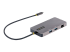 StarTech.com USB C Multiport Adapter, Dual HDMI Video, 4K 60Hz, 2-Port 5Gbps USB-A Hub, 100W Power Delivery Charging, GbE, SD/MicroSD, USB Type-C Mini Travel Dock, 12"/30cm Cable - Top