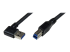 StarTech.com 1m Black SuperSpeed USB 3.0 Cable - Højre vinkel