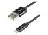 StarTech.com 1m (3ft) Black Apple 8-pin Lightning Connector to USB Cable for iPhone / iPod / iPad - Højre vinkel