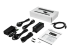 StarTech.com 7 Port USB Hub with Power Adapter, Surge Protection, Metal Industrial USB 3.0 Data Transfer Hub, Din Rail, Wall or Desk Mountable, High Speed USB 3.1/USB 3.2 Gen 1 5Gbps Hub - Højre vinkel