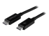 StarTech.com 2m (6.6ft) Thunderbolt 3 Cable, 20Gbps, 100W PD, 4K Video, Thunderbolt-Certified, Compatible w/ TB4/USB 3.2/DisplayPort - Højre vinkel