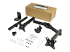 StarTech.com Desk Mount Dual Monitor Arm, Desk Clamp VESA Compatible Monitor Mount for up to 32 inch Displays, Ergonomic Articulating Monitor Arm, Height Adjustable/Tilt/Swivel/Rotating - Flere vinkler
