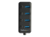 StarTech.com 4 Port USB 3.0 Hub, USB-A to 4x USB 3.0 Type-A with Individual On/Off Port Switches, SuperSpeed 5Gbps USB 3.1/USB 3.2 Gen 1, USB Bus Powered, Portable, 9.8" Attached Cable - Nærbillede