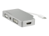 StarTech.com USB C Multiport Video Adapter with HDMI, VGA, Mini DisplayPort or DVI, USB Type C Monitor Adapter to HDMI 1.4 or mDP 1.2 (4K), VGA or DVI (1080p), Silver Aluminum Adapter - Højre vinkel
