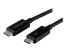 StarTech.com 50cm (1.6ft) Thunderbolt 3 Cable, 40Gbps, 100W PD, 4K/5K Video, Thunderbolt-Certified, Compatible w/ TB4/USB 3.2/DisplayPort - Højre vinkel