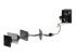 StarTech.com 15.7 in (400 mm) SATA Power Splitter Adapter Cable - Højre vinkel
