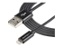 StarTech.com 2m (6ft) Long Black Apple® 8-pin Lightning Connector to USB Cable for iPhone / iPod / iPad - Højre vinkel