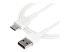 StarTech.com 2m USB A to USB C Charging Cable, Durable Fast Charge & Sync USB 2.0 to USB Type C Data Cord, Rugged TPE Jacket Aramid Fiber M/M 3A White, Samsung S10, S20, iPad Pro, Pixel - Højre vinkel