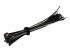 StarTech.com 6in Hook and Loop Cable Ties, 50 Pack, Black, Reusable Cable Straps, Adjustable and Flexible, Cord Organizer Tie/Wraps for Professional Cable Management - Højre vinkel