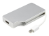 StarTech.com Aluminum Travel A/V Adapter: 3-in-1 Mini DisplayPort to VGA, DVI or HDMI - Venstre vinkel