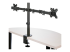 StarTech.com Desk Mount Dual Monitor Arm, Desk Clamp / Grommet VESA Monitor Mount for up to 32 inch Displays, Ergonomic Articulating Monitor Arm, Height Adjustable/Tilt/Swivel/Rotating - Tilbage