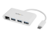 StarTech.com 3 Port USB C Hub w/ Gigabit Ethernet – USB Type C to 3 x USB-A – Multi Port USB 3.0 Hub for MacBook Pro (HB30C3A1GEA) - Højre vinkel