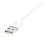 StarTech.com 2m (6ft) Long White Apple 8-pin Lightning Connector to USB Cable for iPhone / iPod / iPad - Nærbillede