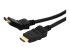 StarTech.com 6ft Swivel HDMI Cable, 4K High Speed Rotating HDMI Cord, 4K 30Hz UHD HDMI, 10.2 Gbps Bandwdith, HDMI 1.4 Video, HDCP 1.4, M/M HDMI Pivot Cable with 180Â° Swivel Connector - Højre vinkel