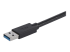 StarTech.com USB 3.0 to DVI Adapter with 1 Port USB Hub - Højre vinkel