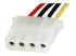 StarTech.com 12in SATA to LP4 Power Cable Adapter F/M - Nærbillede