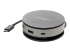 StarTech.com USB C Multiport Adapter, USB 3.1 Gen 2 10Gbps Type-C Mini Dock with 4K 60Hz HDMI/DisplayPort or 1080p VGA, 75W PD Passthrough, 3-Port USB Hub, GbE, Mobile Docking Station - Højre vinkel