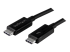 StarTech.com 1m (3.3ft) Thunderbolt 3 Cable, 20Gbps, 100W PD, 4K Video, Thunderbolt-Certified, Compatible w/ TB4/USB 3.2/DisplayPort - Højre vinkel