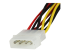 StarTech.com 12in LP4 to 2x Latching SATA Power Y Cable Splitter Adapter - Nærbillede