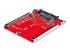 StarTech.com M.2 to U.3 Adapter, For M.2 NVMe SSDs, PCIe M.2 Drive to 2.5inch U.3 (SFF-TA-1001) Host Adapter/Converter, TAA Compliant - Højre vinkel