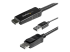 StarTech.com 2m (6ft) HDMI to DisplayPort Cable 4K 30Hz, Active HDMI 1.4 to DP 1.2 Adapter Converter Cable with Audio, USB Powered, Mac & Windows, HDMI Laptop to DP Monitor, Male/Male - Højre vinkel