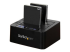 StarTech.com Standalone Hard Drive Duplicator, Dual Bay HDDSSD ClonerCopier, USB 3.1 (10 Gbps) to SATA III (6Gbps) HDDSSD Docking Station, Hard Disk Duplicator Dock - Højre vinkel