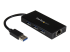 StarTech.com USB 3.0 Hub with Gigabit Ethernet Adapter - Højre vinkel