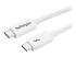 StarTech.com 3.3ft (1m) Thunderbolt 3 Cable, 20Gbps, 100W PD, 4K Video, Thunderbolt-Certified, Compatible w/ TB4/USB 3.2/DisplayPort - Højre vinkel