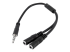 StarTech.com 4 Position to 2x 3 Position 3.5mm Headset Splitter Adapter - Højre vinkel