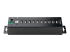 StarTech.com 10-Port Industrial USB 2.0 Hub, Rugged USB Hub w/15kV Air/8kV Contact ESD Level 4 Protection, DIN/Wall/Desk Mountable USB-A Hub, Multiport USB Hub with Locking Ports - Venstre vinkel