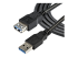 StarTech.com 2m Black SuperSpeed USB 3.0 Extension Cable A to A - Nærbillede