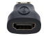 StarTech.com Mini HDMI to HDMI Adapter, 4K High Speed HDMI Adapter, 4K 30Hz Ultra HD High Speed HDMI Adapter, HDMI 1.4, Gold Plated Connectors, UHD Mini HDMI Adapter 4K, Black - Højre side