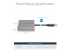 StarTech.com USB 3.0 to 4 HDMI Adapter, External Video & Graphics Card, USB Type-A to Quad HDMI Monitor Display Adapter Dongle, 1080p 60Hz, USB 3.0 to HDMI Adapter/Video Converter, Windows - Højre side