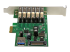 StarTech.com 7 Port PCI Express USB 3.0 Card - Højre vinkel