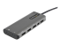 StarTech.com USB C Multiport Adapter, USB-C to HDMI or Mini DisplayPort 4K 60Hz, 100W Power Delivery Pass-Through, 4-Port 10Gbps USB Hub, USB Type-C Mini Dock, 12"/30cm Long Attached Cable - Nærbillede