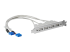 StarTech.com 4 Port USB A Female Slot Plate Adapter - Venstre vinkel