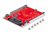StarTech.com M.2 to U.3 Adapter, For M.2 NVMe SSDs, PCIe M.2 Drive to 2.5inch U.3 (SFF-TA-1001) Host Adapter/Converter, TAA Compliant - Højre vinkel