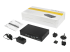 StarTech.com 4 Port DisplayPort KVM Switch, 4K 60Hz, Single Display, Dual Port UHD DP 1.2 USB KVM Switch with Integrated USB 2.0 Hub and Audio, Dell, HP, Apple, Lenovo, TAA Compliant - Højre vinkel