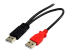StarTech.com 6 ft USB Y Cable for External Hard Drive - Nærbillede