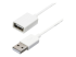 StarTech.com 3m White USB 2.0 Extension Cable Cord - Højre vinkel