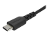 StarTech.com 1m USB A to USB C Charging Cable, Durable Fast Charge & Sync USB 2.0 to USB Type C Data Cord, Rugged TPE Jacket Aramid Fiber M/M 3A Black, Samsung S10, S20, iPad Pro, Pixel - Nærbillede