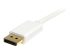 StarTech.com 2m 6 ft White Mini DisplayPort to DisplayPort 1.2 Adapter Cable M/M - Nærbillede