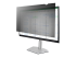 StarTech.com 28-inch 16:9 Computer Monitor Privacy Filter, Anti-Glare Privacy Screen with 51% Blue Light Reduction, Black-out Monitor Screen Protector w/+/- 30 deg. Viewing Angle, Matte and Glossy Sides (2869-PRIVACY-SCREEN) - Højre vinkel